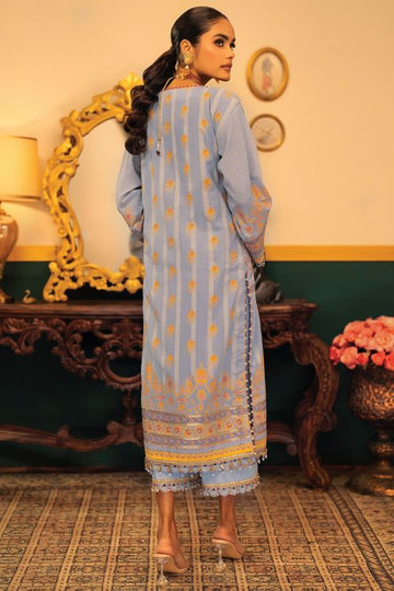 Alkaram FC-35L-22-Light Blue Festive Eid Lawn 2022 Online Shopping